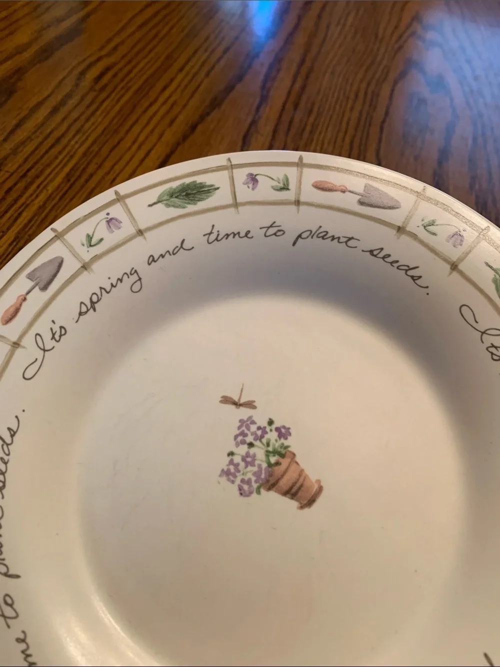 Pfaltzgraff Salad Plate. Perinnials Pattern